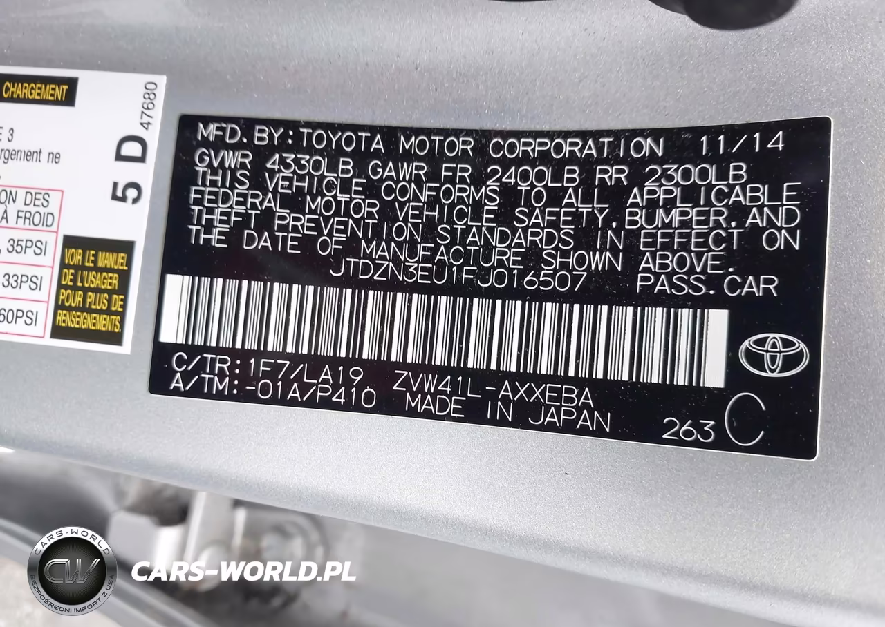 2015 Toyota Prius V Four VIN:JTDZN3EU1FJ016507 - 9