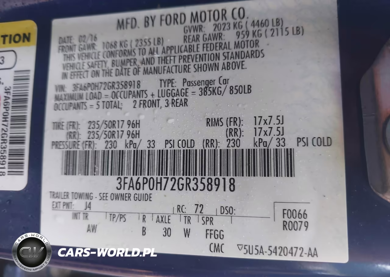 2016 Ford Fusion Se VIN:3FA6P0H72GR358918 - 9
