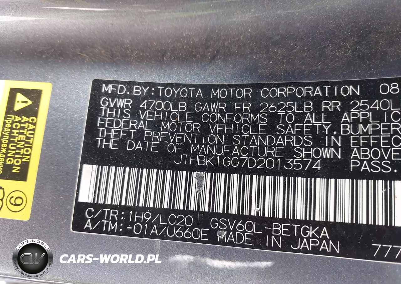 2013 Lexus Es 350 VIN:JTHBK1GG7D2013574 - 9