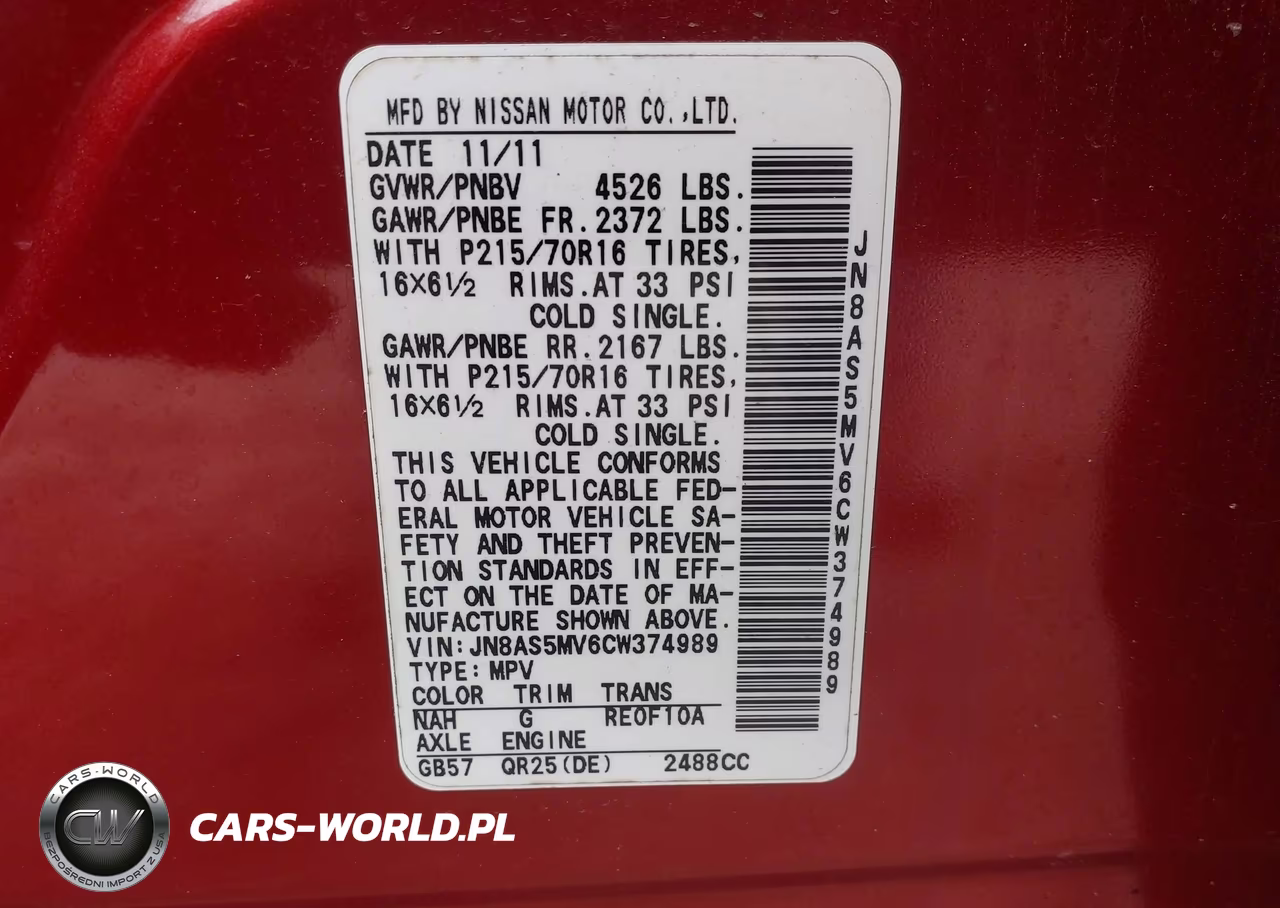 2012 Nissan Rogue S VIN:JN8AS5MV6CW374989 - 9