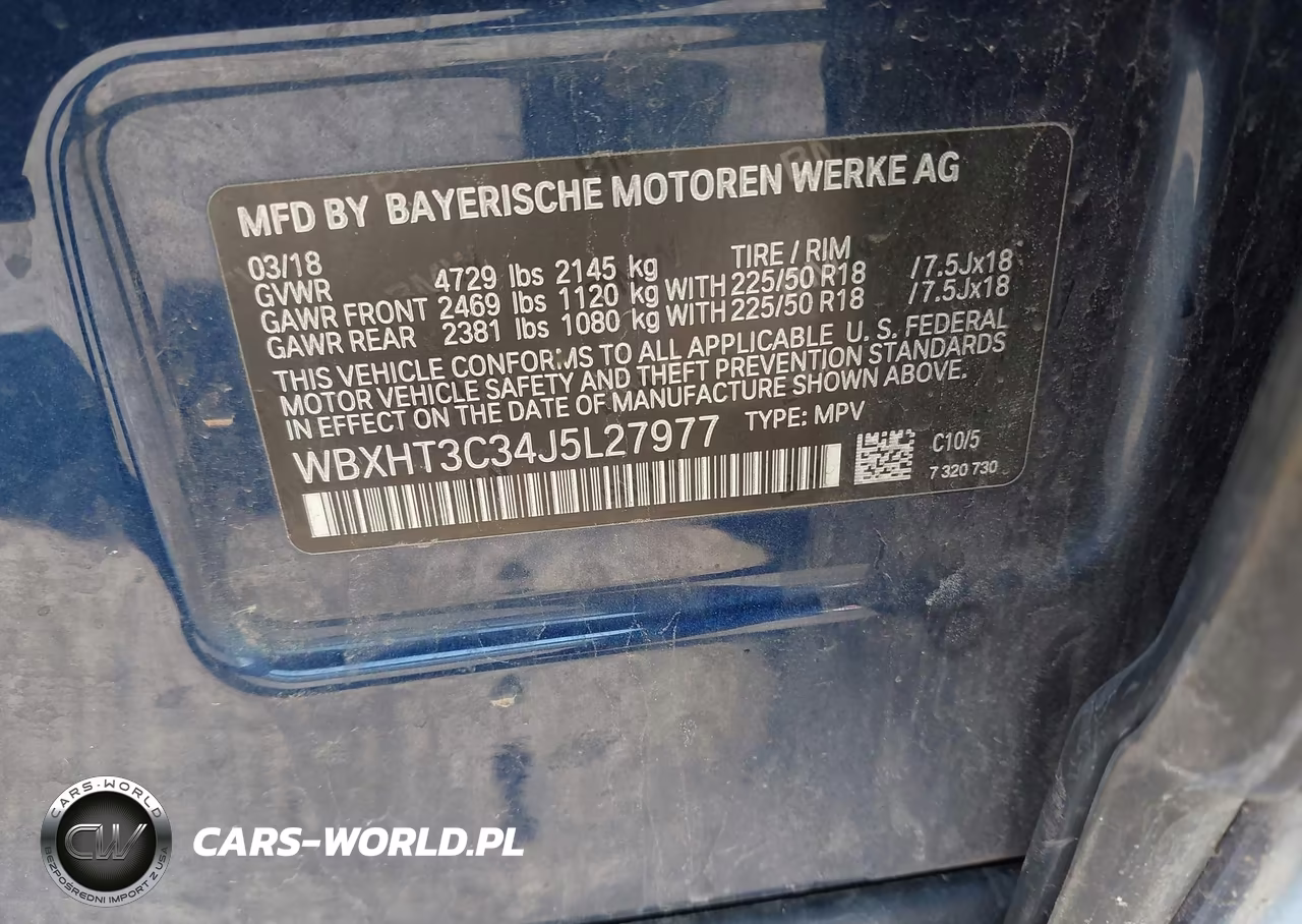 2018 BMW X1 xDrive28I VIN:WBXHT3C34J5L27977 - 9