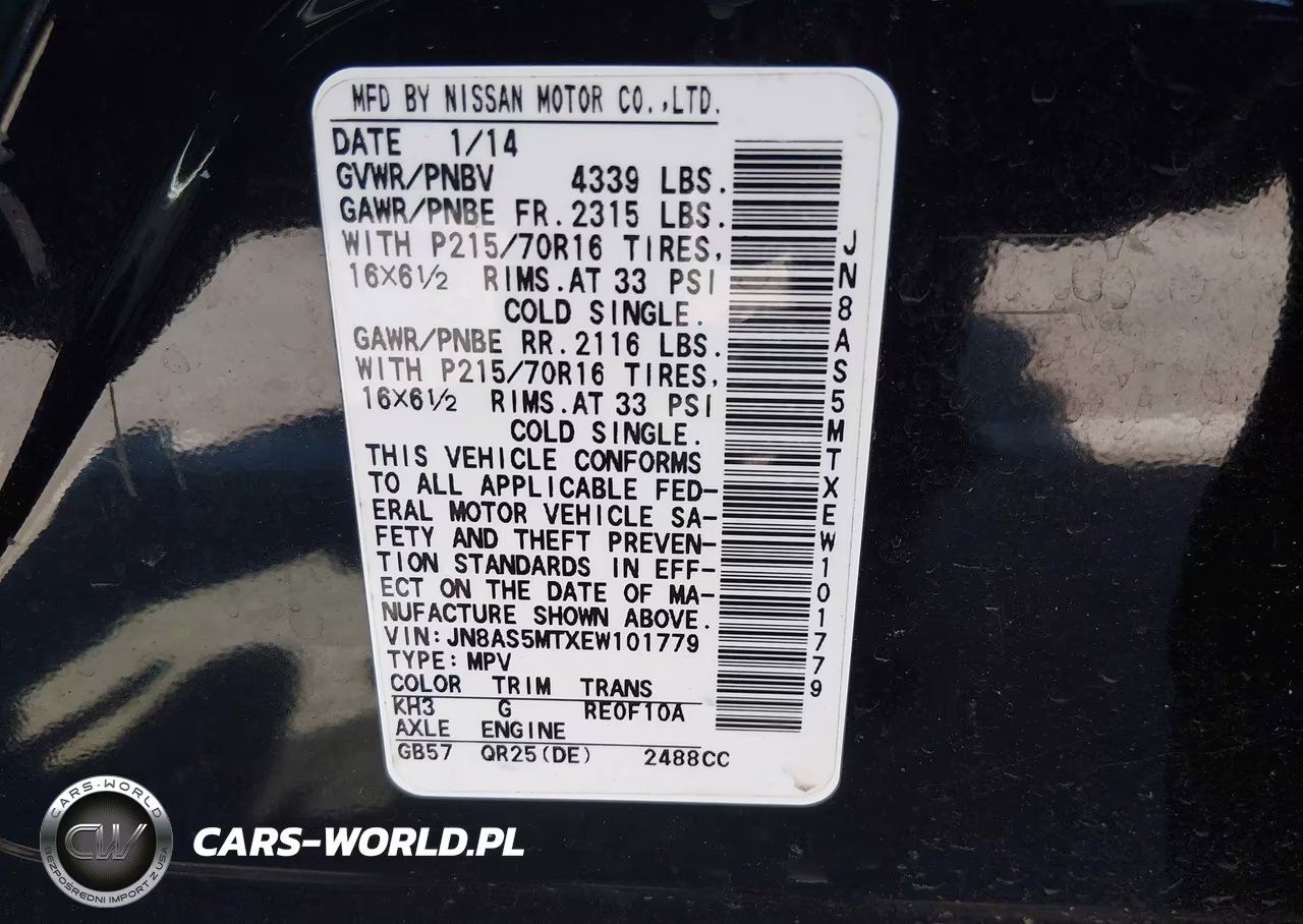 2014 Nissan Rogue Select S VIN:JN8AS5MTXEW101779 - 9