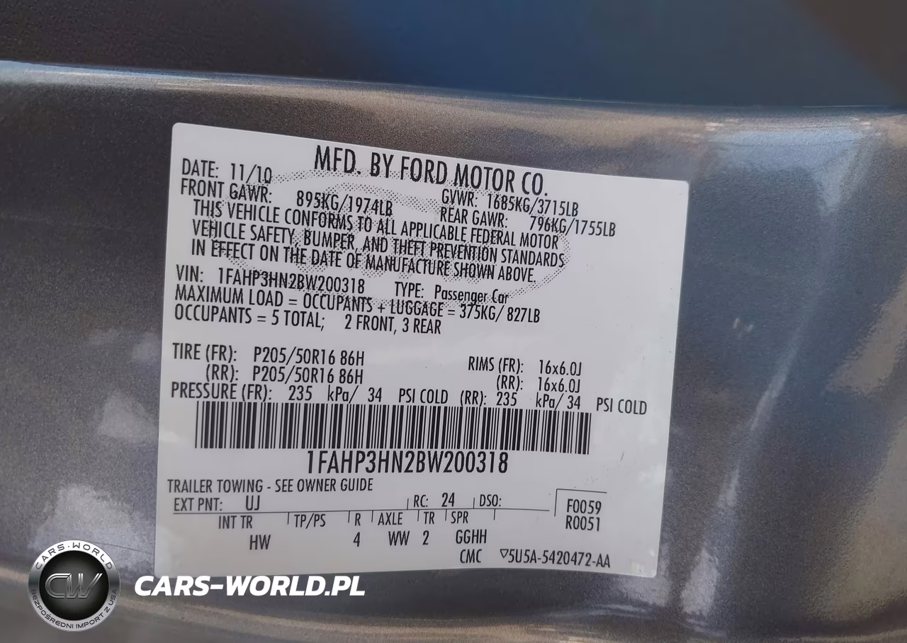 2011 Ford Focus Sel VIN:1FAHP3HN2BW200318 - 9
