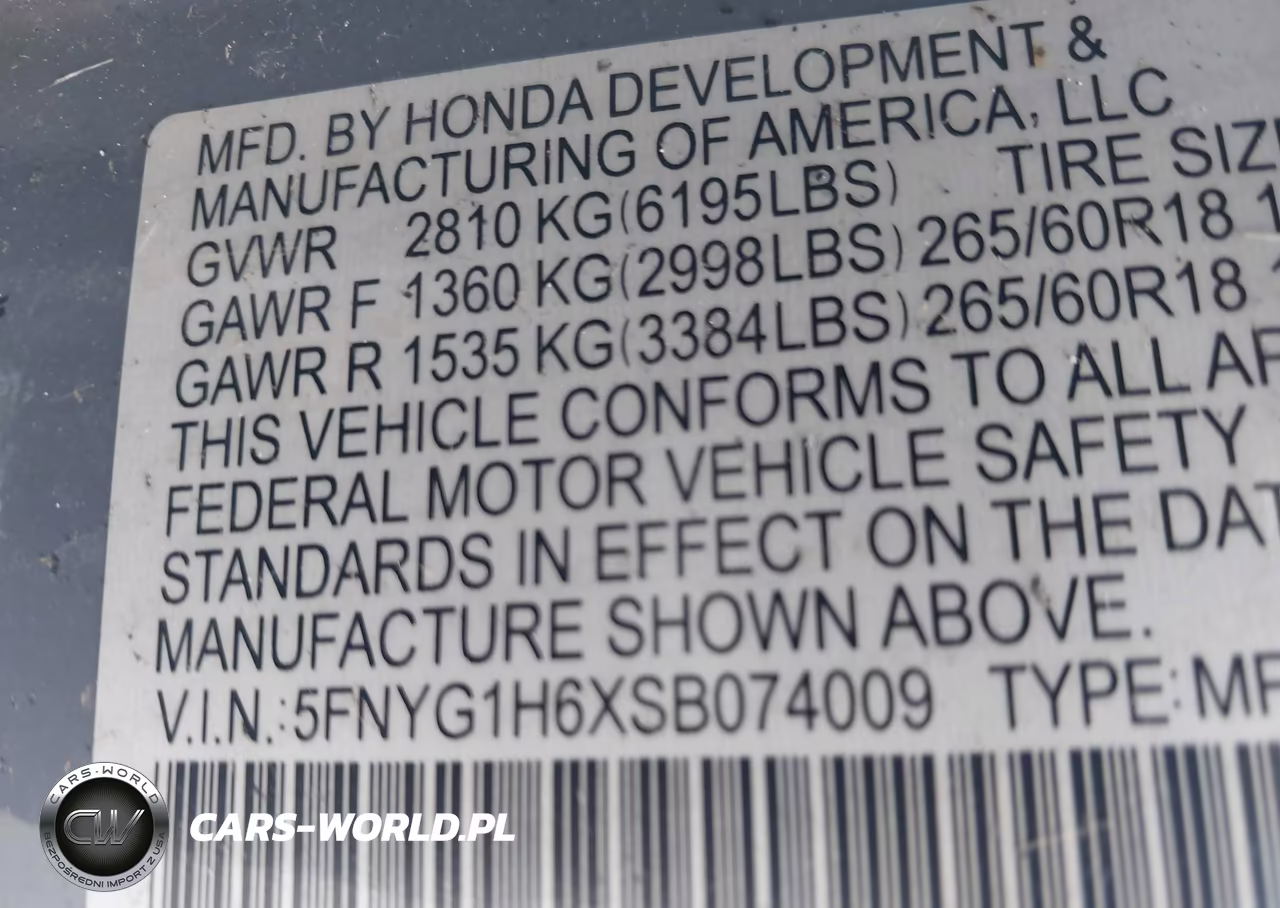 2025 Honda Pilot Trailsport VIN:5FNYG1H6XSB074009 - 9