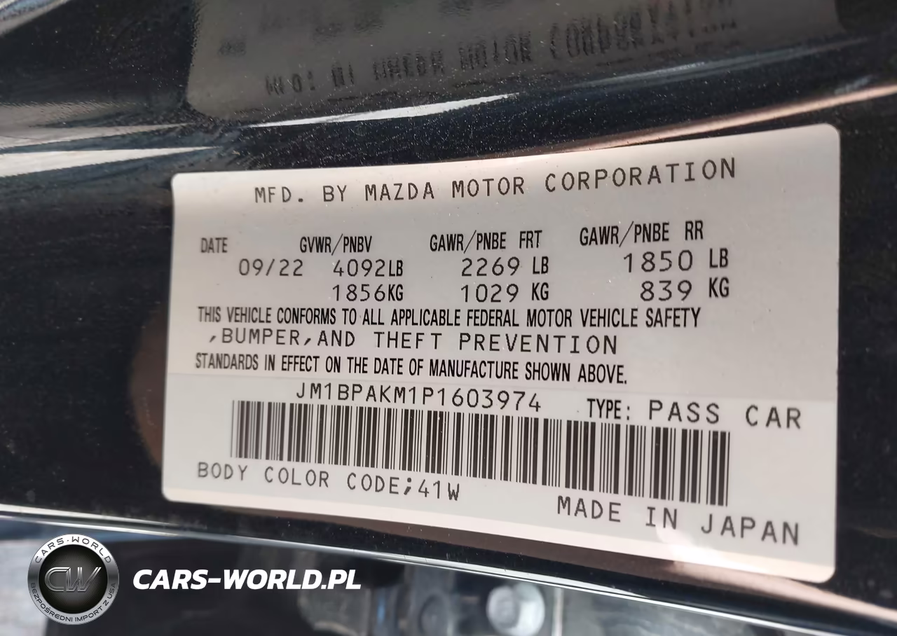 2023 Mazda Mazda3 2.5 S Select VIN:JM1BPAKM1P1603974 - 9