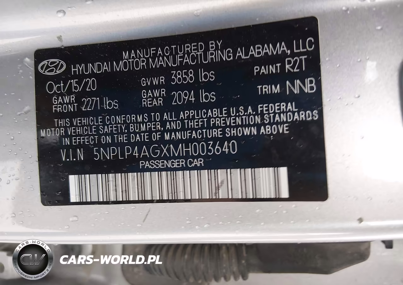2021 Hyundai Elantra Limited VIN:5NPLP4AGXMH003640 - 9