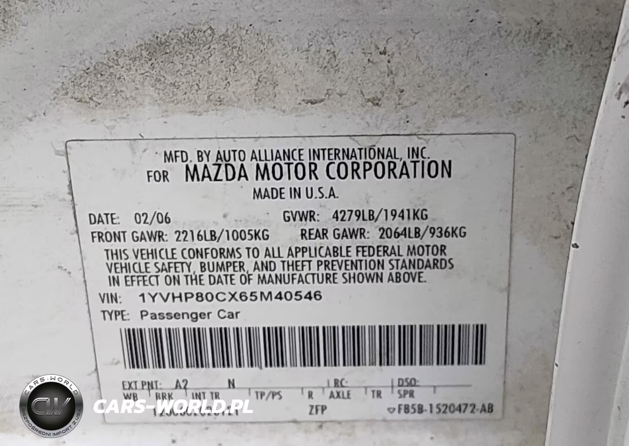 2006 Mazda Mazda6 I Grand Sport VIN:1YVHP80CX65M40546 - 9