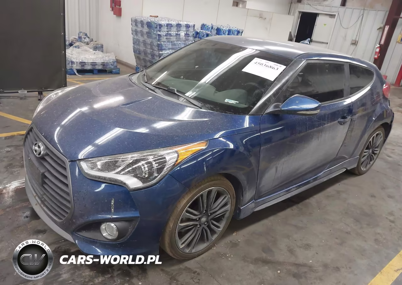 2016 Hyundai Veloster Turbo VIN:KMHTC6AE7GU301168 - 2