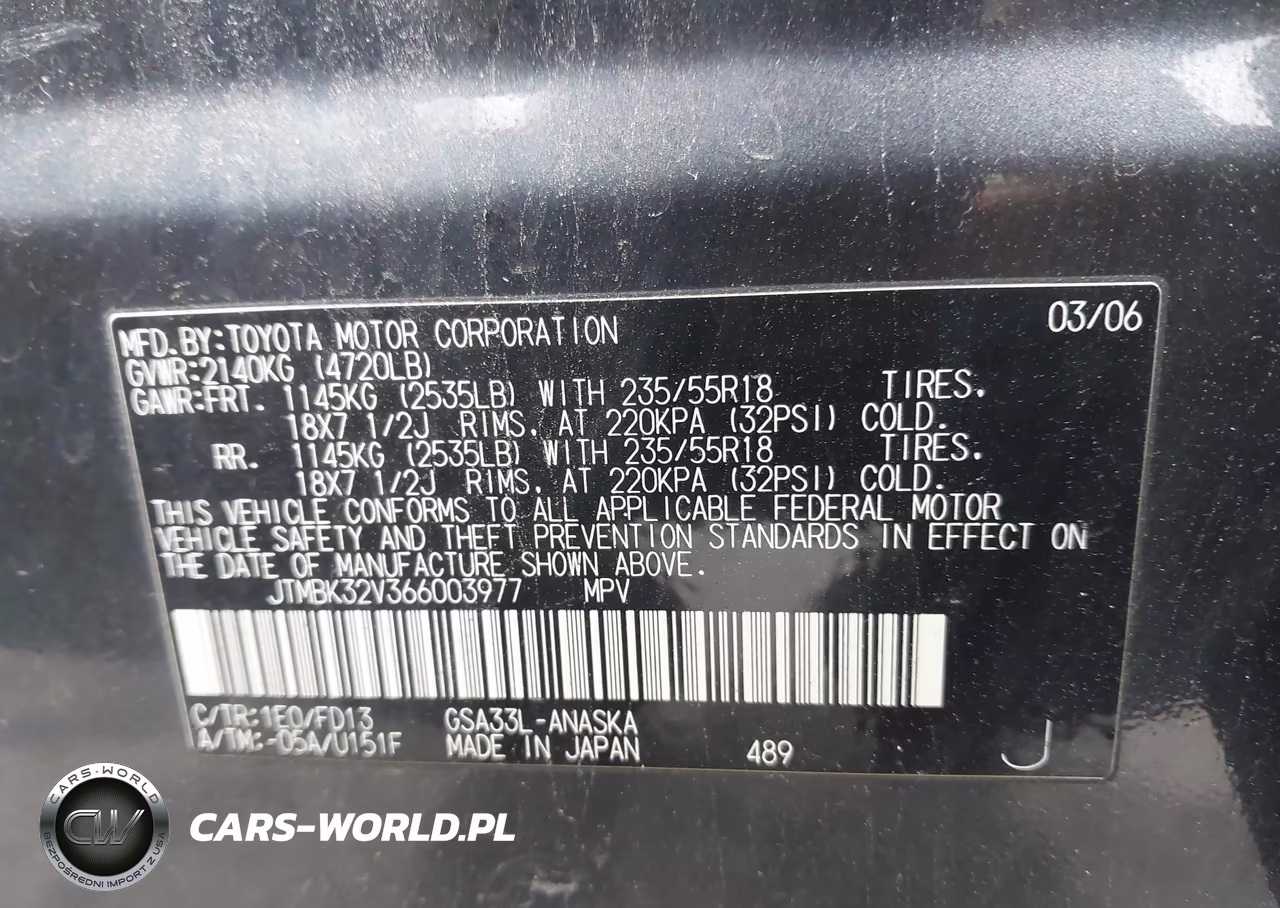 2006 Toyota Rav4 Sport V6 VIN:JTMBK32V366003977 - 9