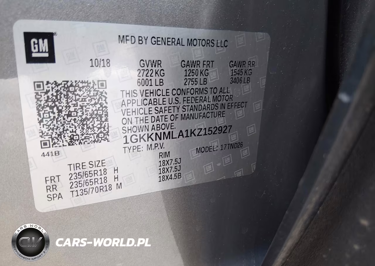 2019 GMC Acadia Slt-1 VIN:1GKKNMLA1KZ152927 - 9