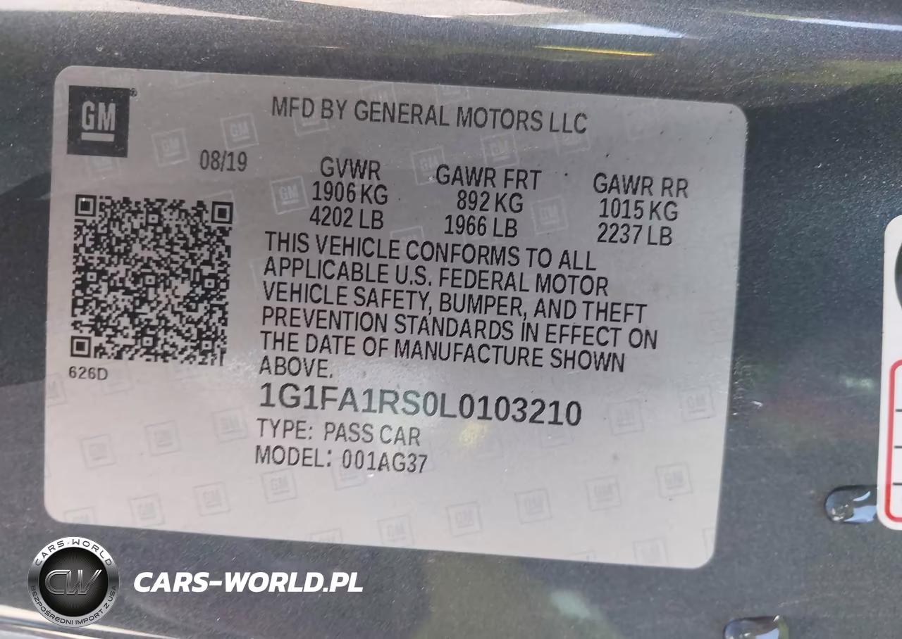 2020 Chevrolet Camaro VIN:1G1FA1RS0L0103210 - 9