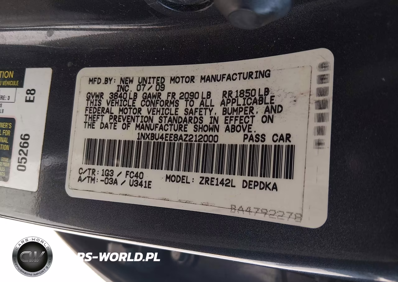 2010 Toyota Corolla Le VIN:1NXBU4EE8AZ212000 - 9