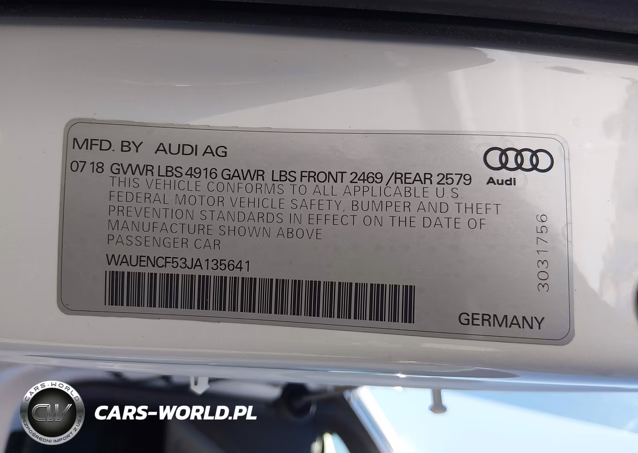 2018 Audi A5 2.0T Premium VIN:WAUENCF53JA135641 - 9