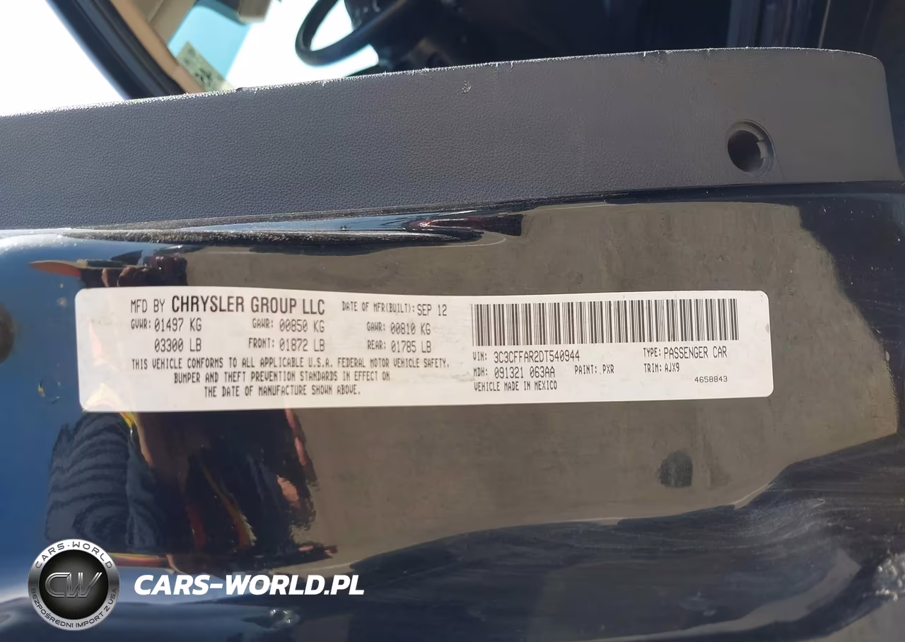 2013 Fiat 500 Pop VIN:3C3CFFAR2DT540944 - 9
