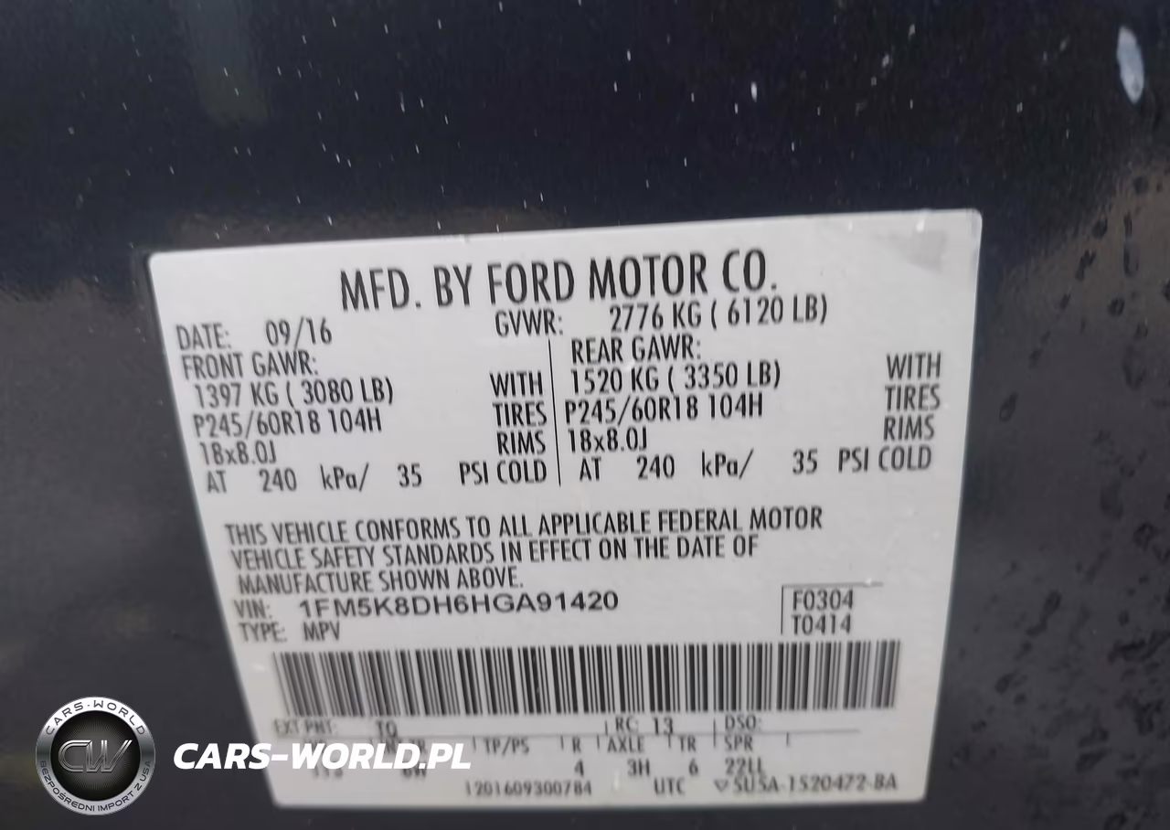 2017 Ford Explorer Xlt VIN:1FM5K8DH6HGA91420 - 9