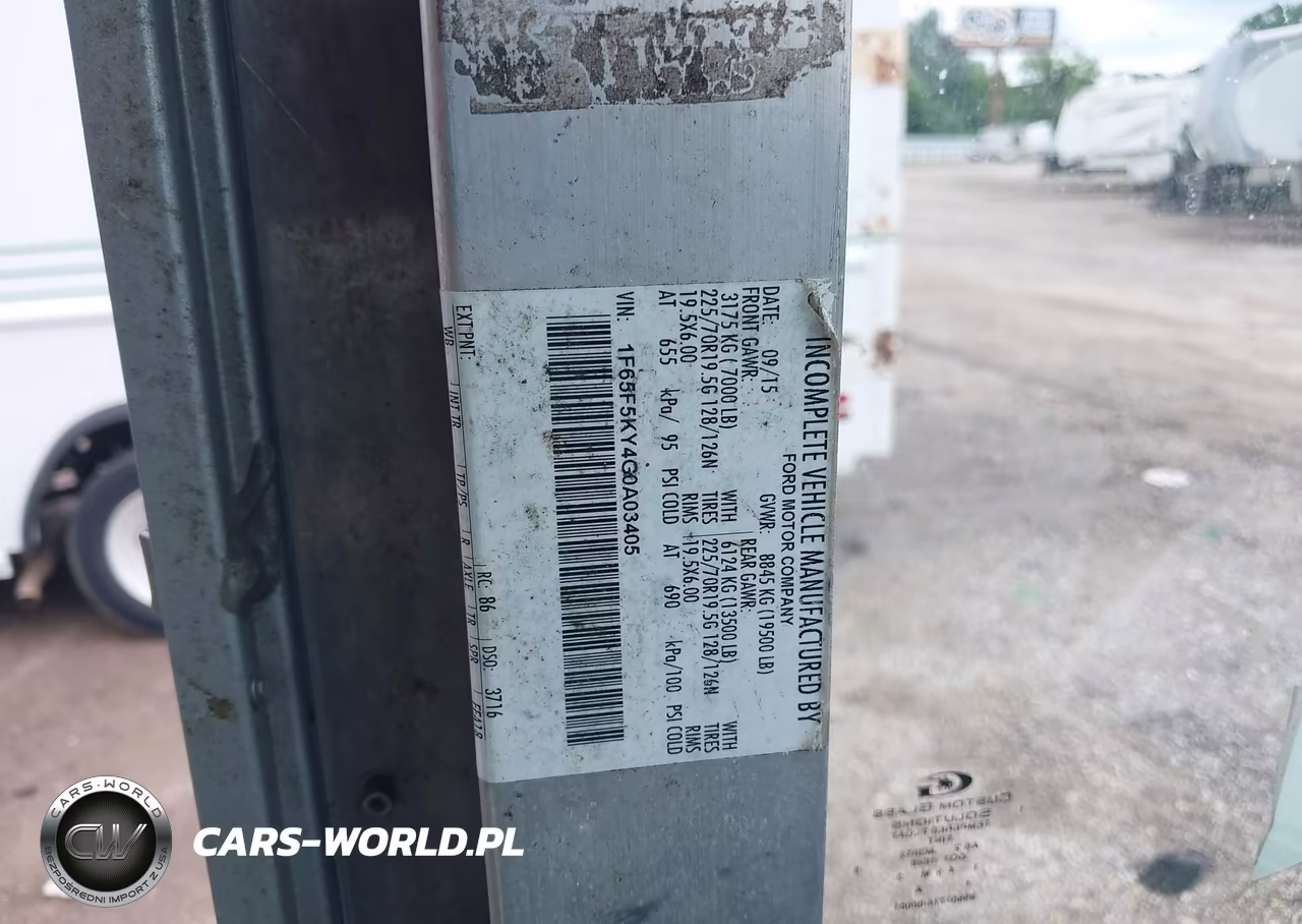 2016 Ford F-59 Commercial Stripped VIN:1F65F5KY4G0A03405 - 8