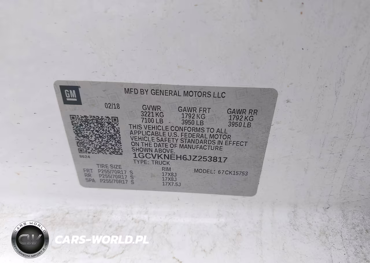 2018 Chevrolet Silverado 1500 Wt VIN:1GCVKNEH6JZ253817 - 9
