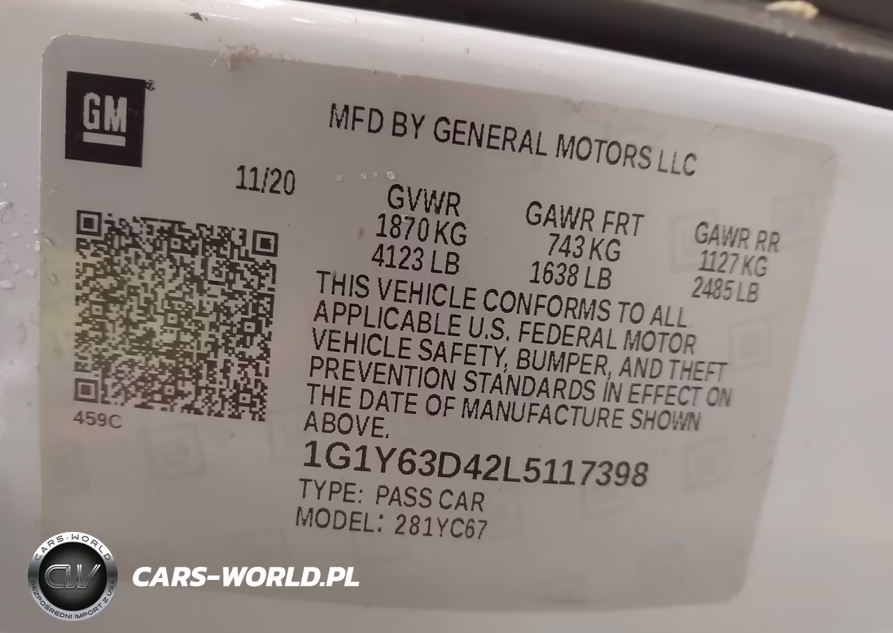 2020 Chevrolet Corvette Stingray Rwd 1Lt VIN:1G1Y63D42L5117398 - 9