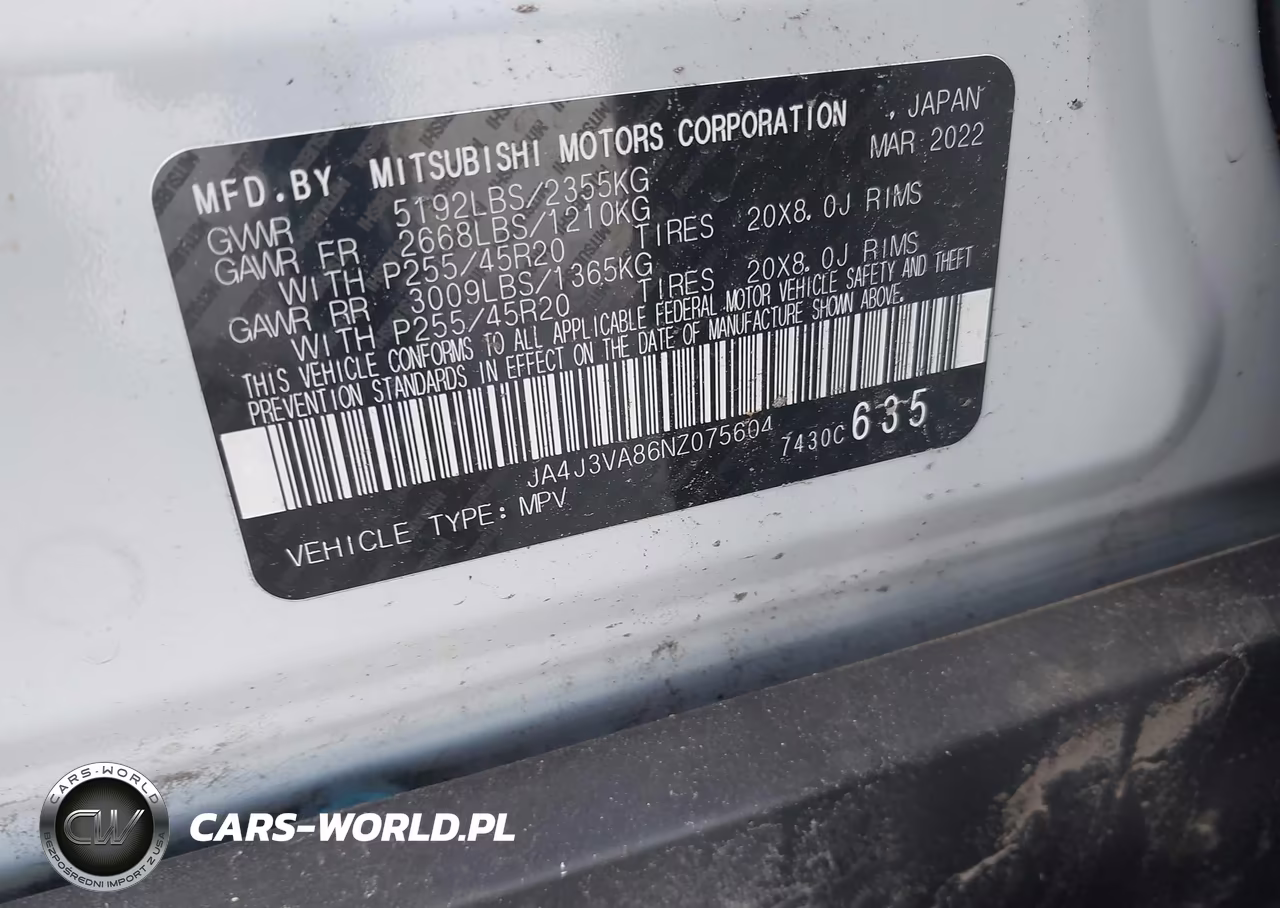 2022 Mitsubishi Outlander Sel 2.5 2Wd-Sel Special Edition 2Wd VIN:JA4J3VA86NZ075604 - 9