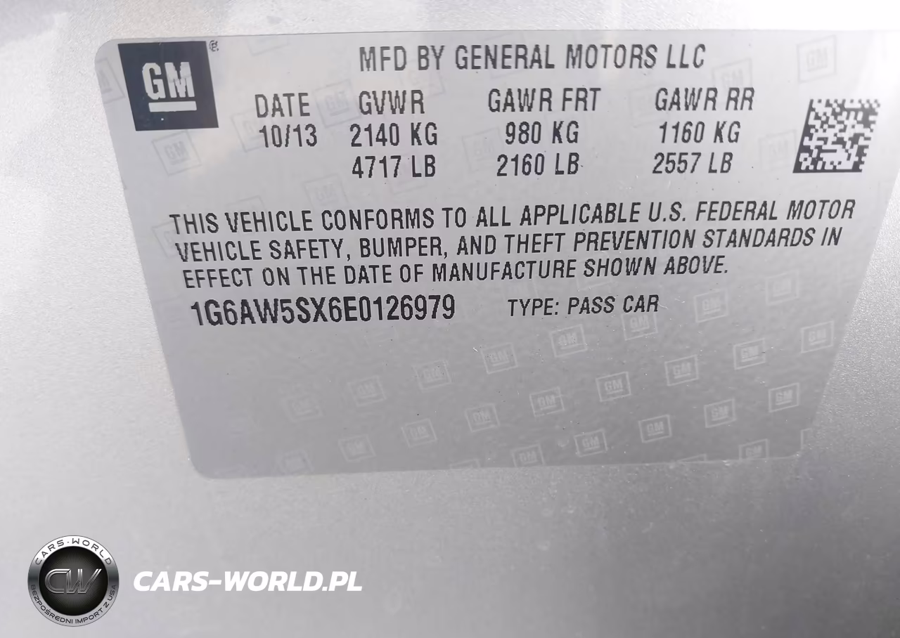 2014 Cadillac Cts Standard VIN:1G6AW5SX6E0126979 - 9