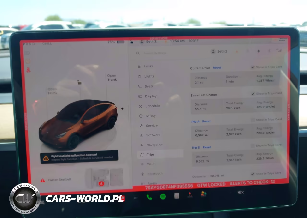 2022 Tesla Model Y Performance Dual Motor All-Wheel Drive VIN:7SAYGDEF4NF395556 - 7