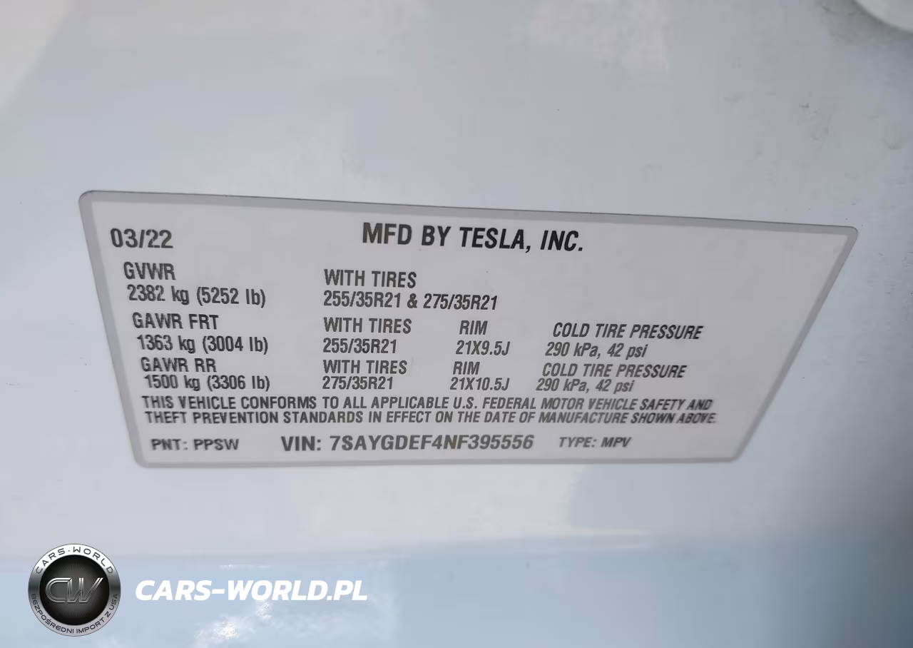 2022 Tesla Model Y Performance Dual Motor All-Wheel Drive VIN:7SAYGDEF4NF395556 - 9