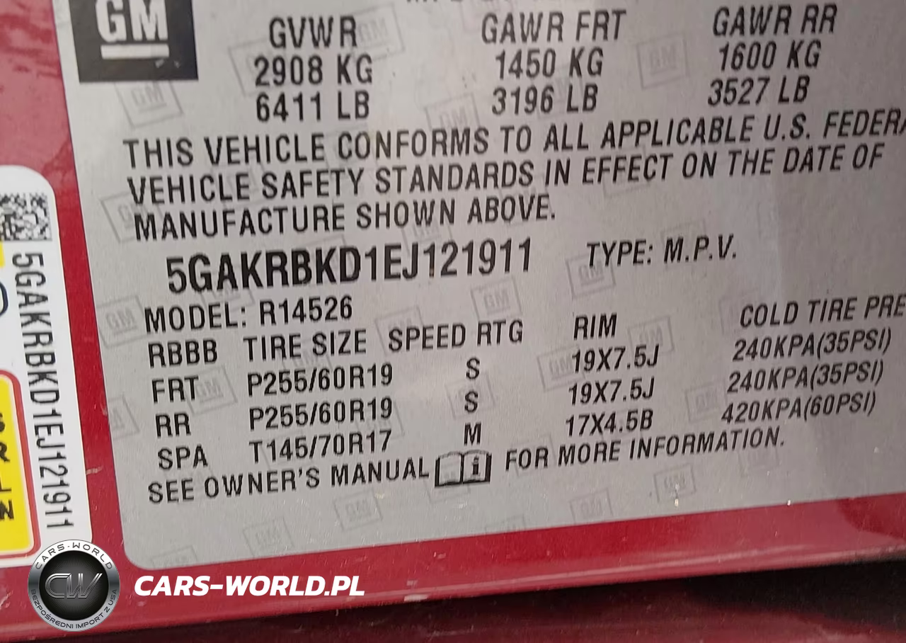2014 Buick Enclave Leather VIN:5GAKRBKD1EJ121911 - 9