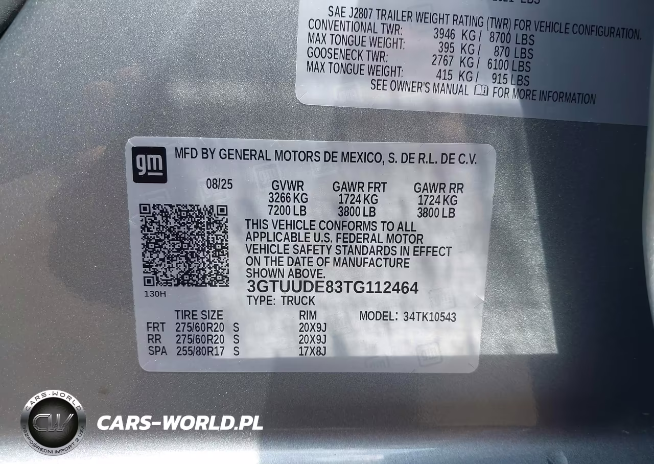 2026 GMC Sierra K1500 Slt VIN:3GTUUDE83TG112464 - 9