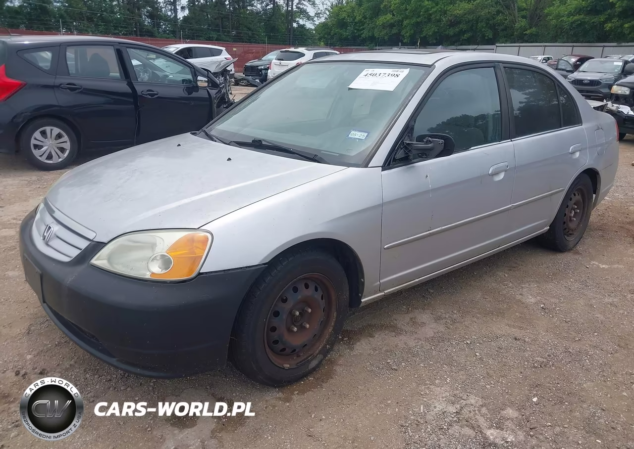 2002 Honda Civic Ex VIN:1HGES26772L082554 - 2