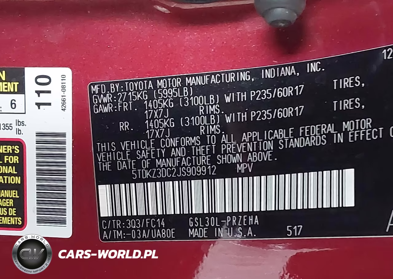 2018 Toyota Sienna Le 8 Passenger VIN:5TDKZ3DC2JS909912 - 9