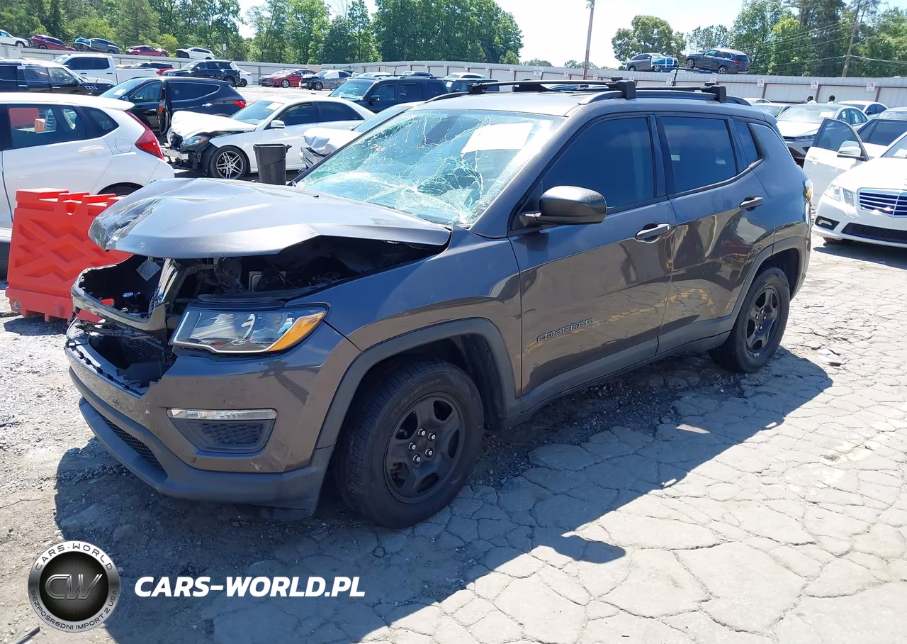2018 Jeep Compass Sport Fwd VIN:3C4NJCAB5JT133720 - 2