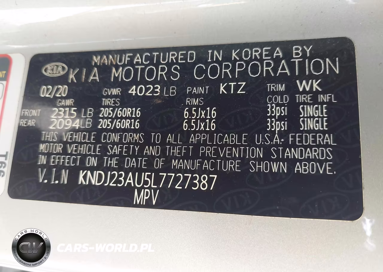 2020 Kia Soul Lx VIN:KNDJ23AU5L7727387 - 9