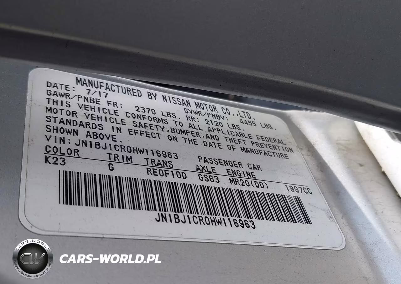 2017 Nissan Rogue Sport S VIN:JN1BJ1CR0HW116963 - 9