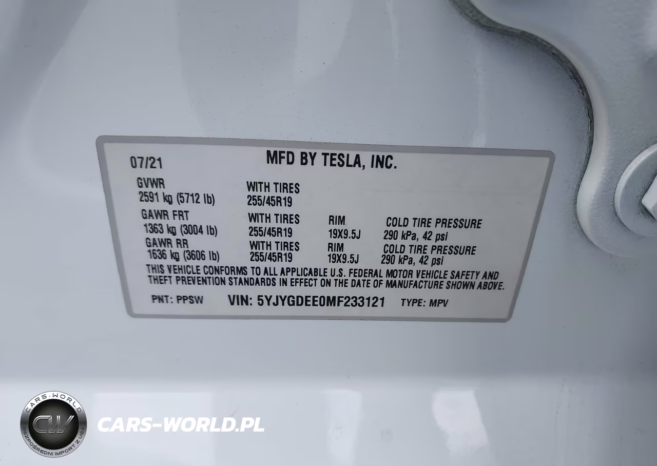 2021 Tesla Model Y Long Range Dual Motor All-Wheel Drive VIN:5YJYGDEE0MF233121 - 9