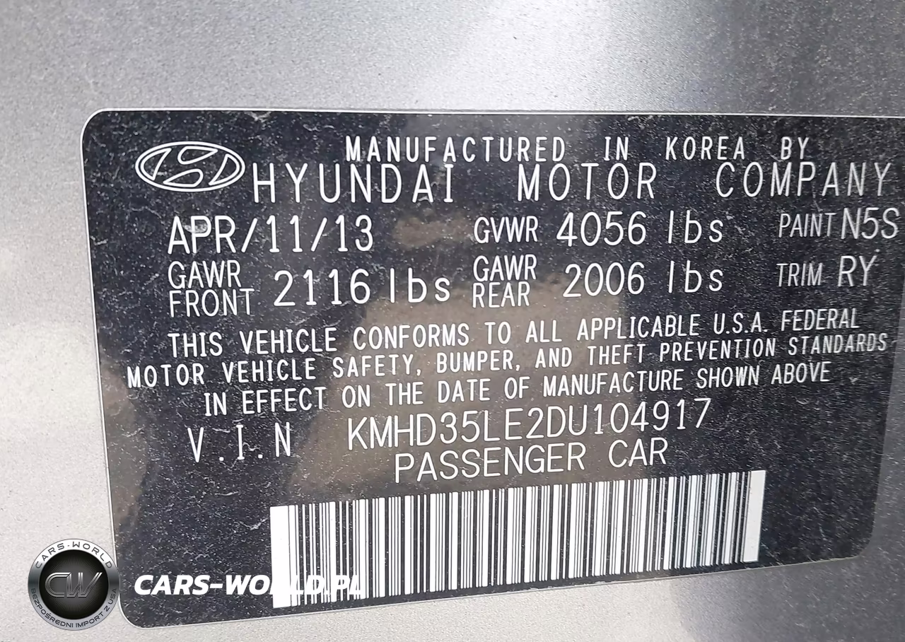 2013 Hyundai Elantra Gt VIN:KMHD35LE2DU104917 - 9