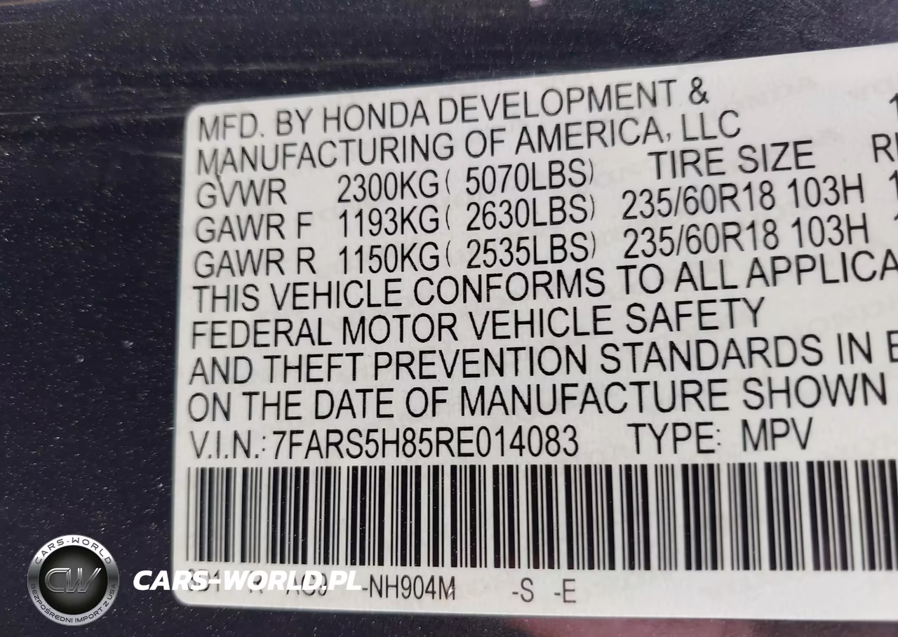 2024 Honda Cr-V Hybrid Sport-L VIN:7FARS5H85RE014083 - 9