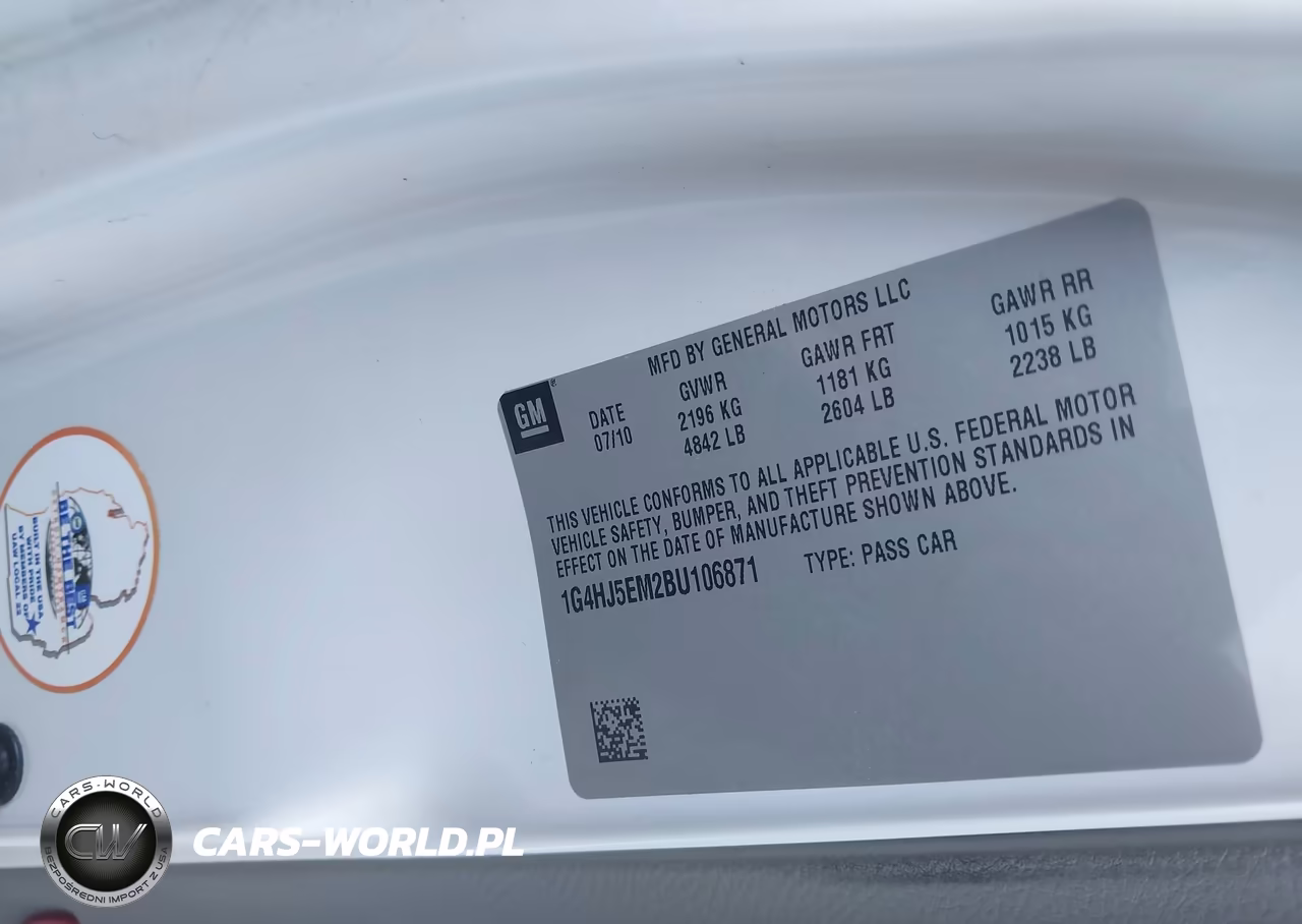 2011 Buick Lucerne Cxl Premium VIN:1G4HJ5EM2BU106871 - 9
