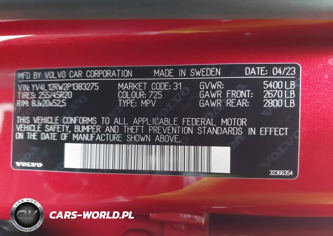 2023 Volvo Xc60 B5 Plus Dark Theme VIN:YV4L12RW2P1383275 - 9