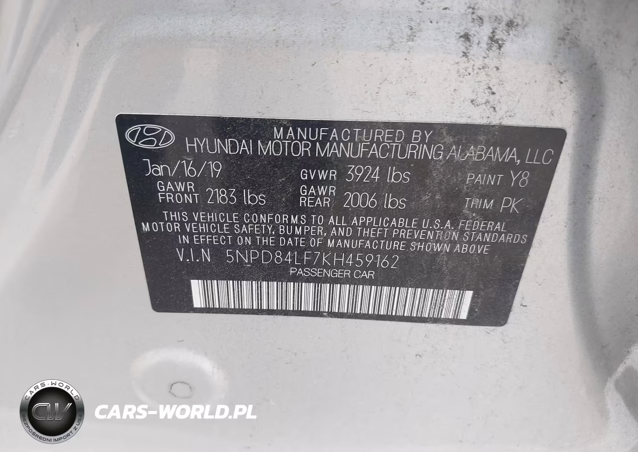 2019 Hyundai Elantra Sel VIN:5NPD84LF7KH459162 - 9