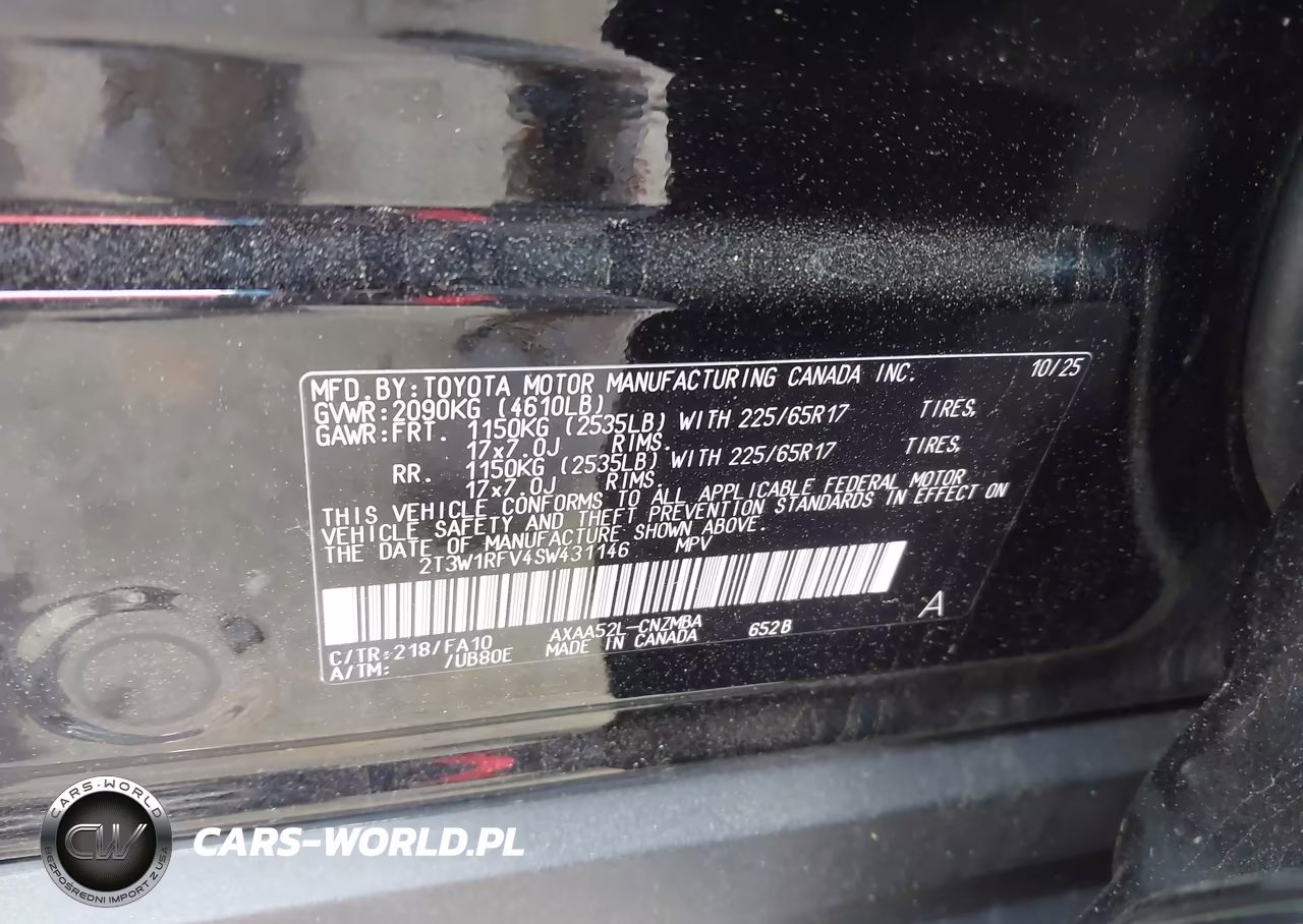 2025 Toyota Rav4 Xle VIN:2T3W1RFV4SW431146 - 9