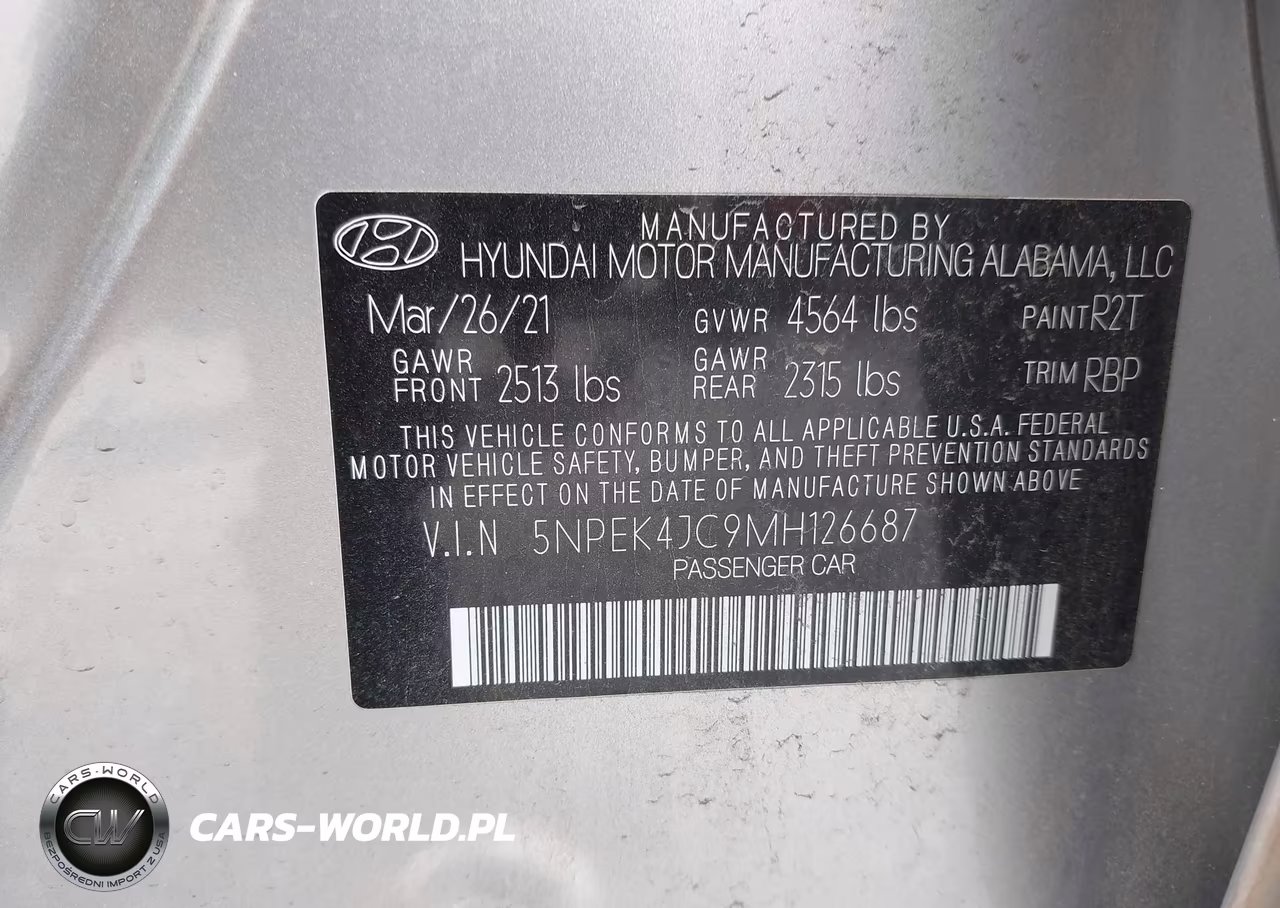 2021 Hyundai Sonata N Line VIN:5NPEK4JC9MH126687 - 9