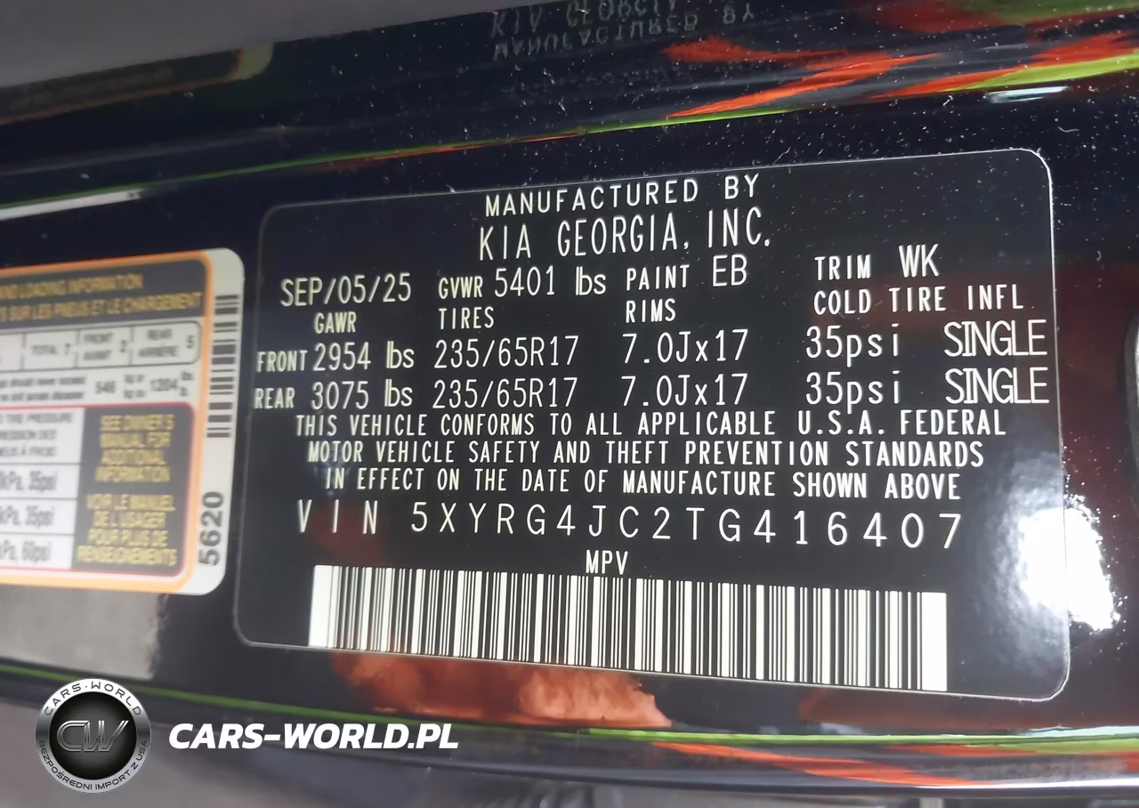 2026 Kia Sorento Lx VIN:5XYRG4JC2TG416407 - 9