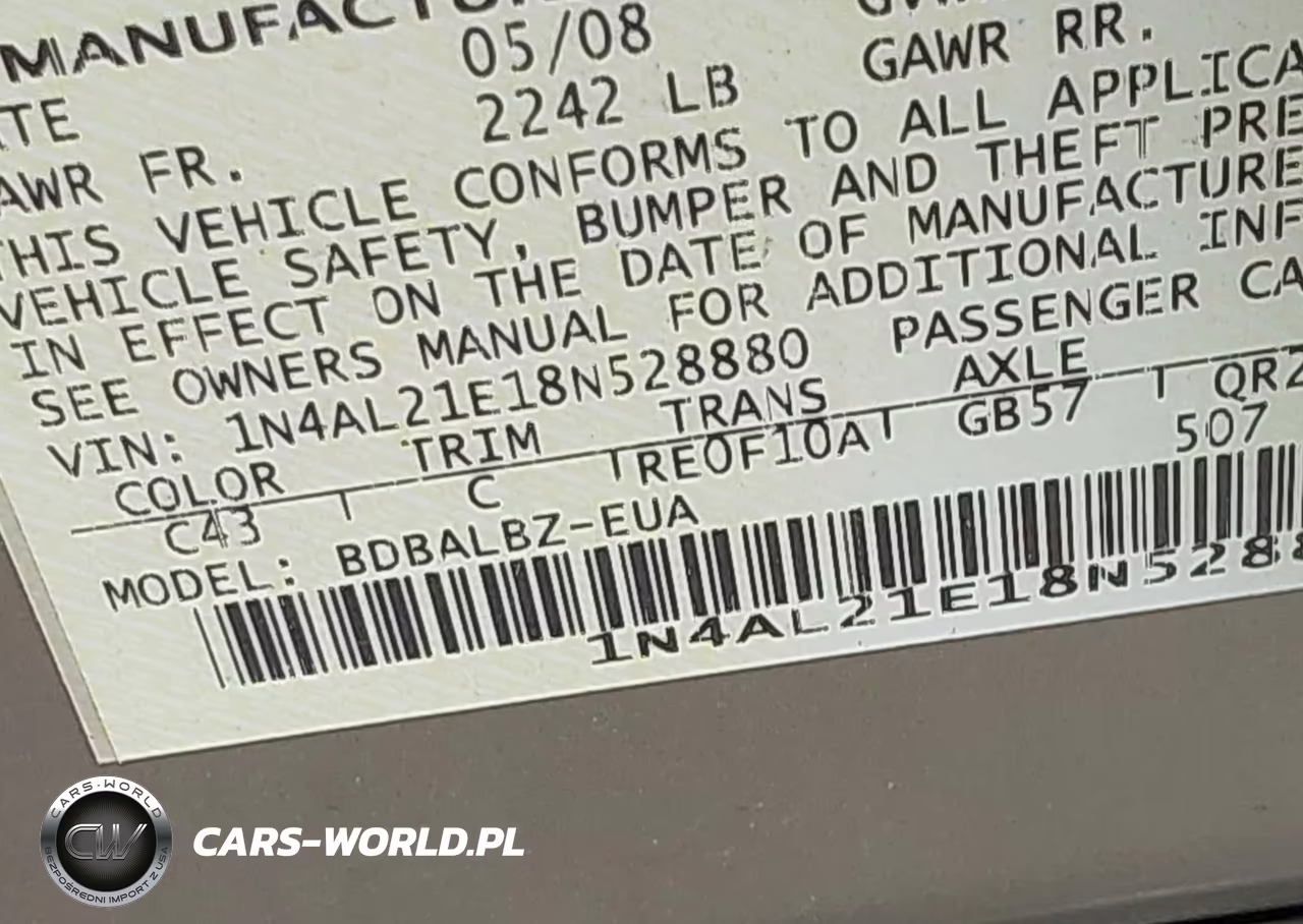 2008 Nissan Altima 2.5 S VIN:1N4AL21E18N528880 - 9