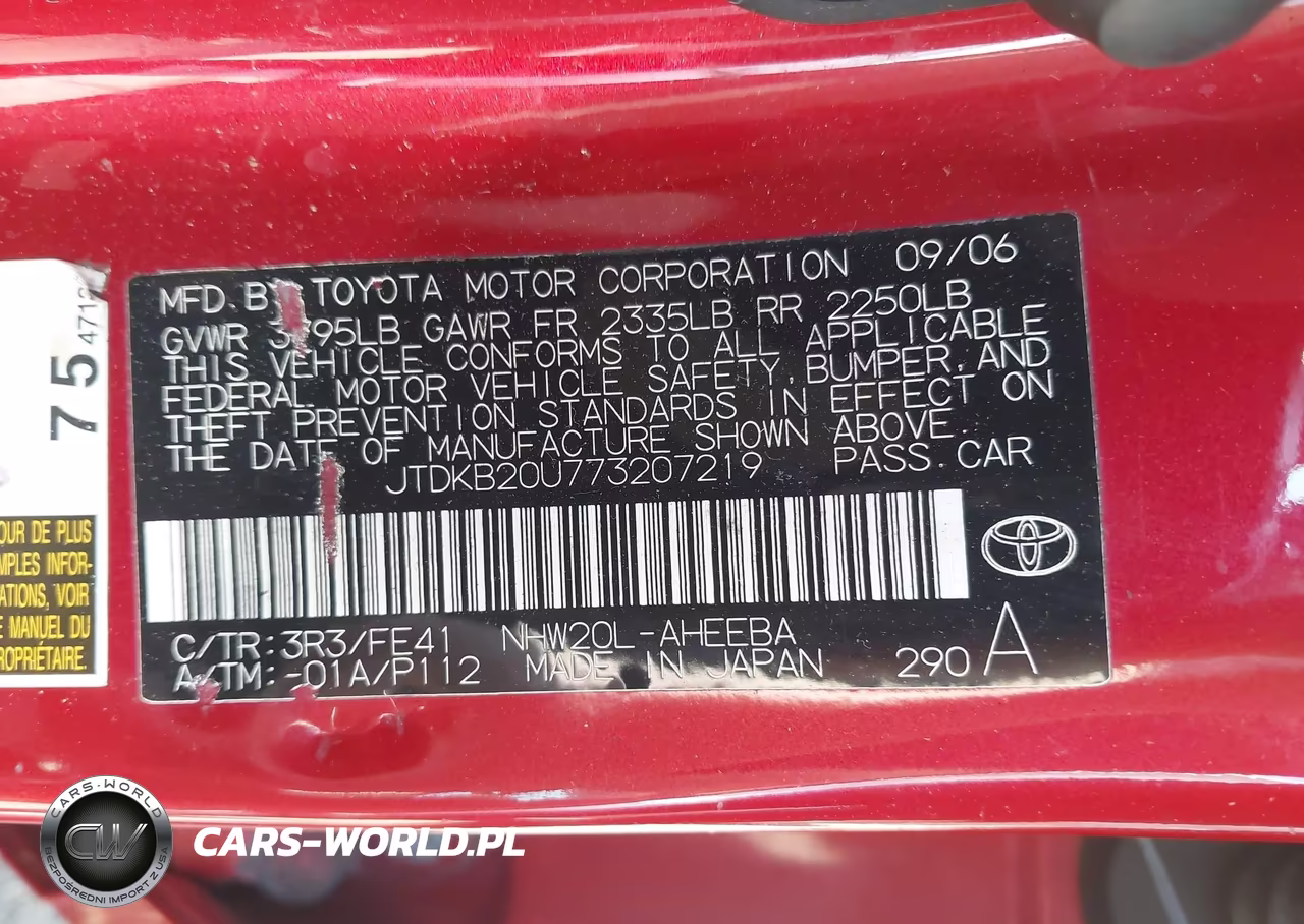 2007 Toyota Prius VIN:JTDKB20U773207219 - 9