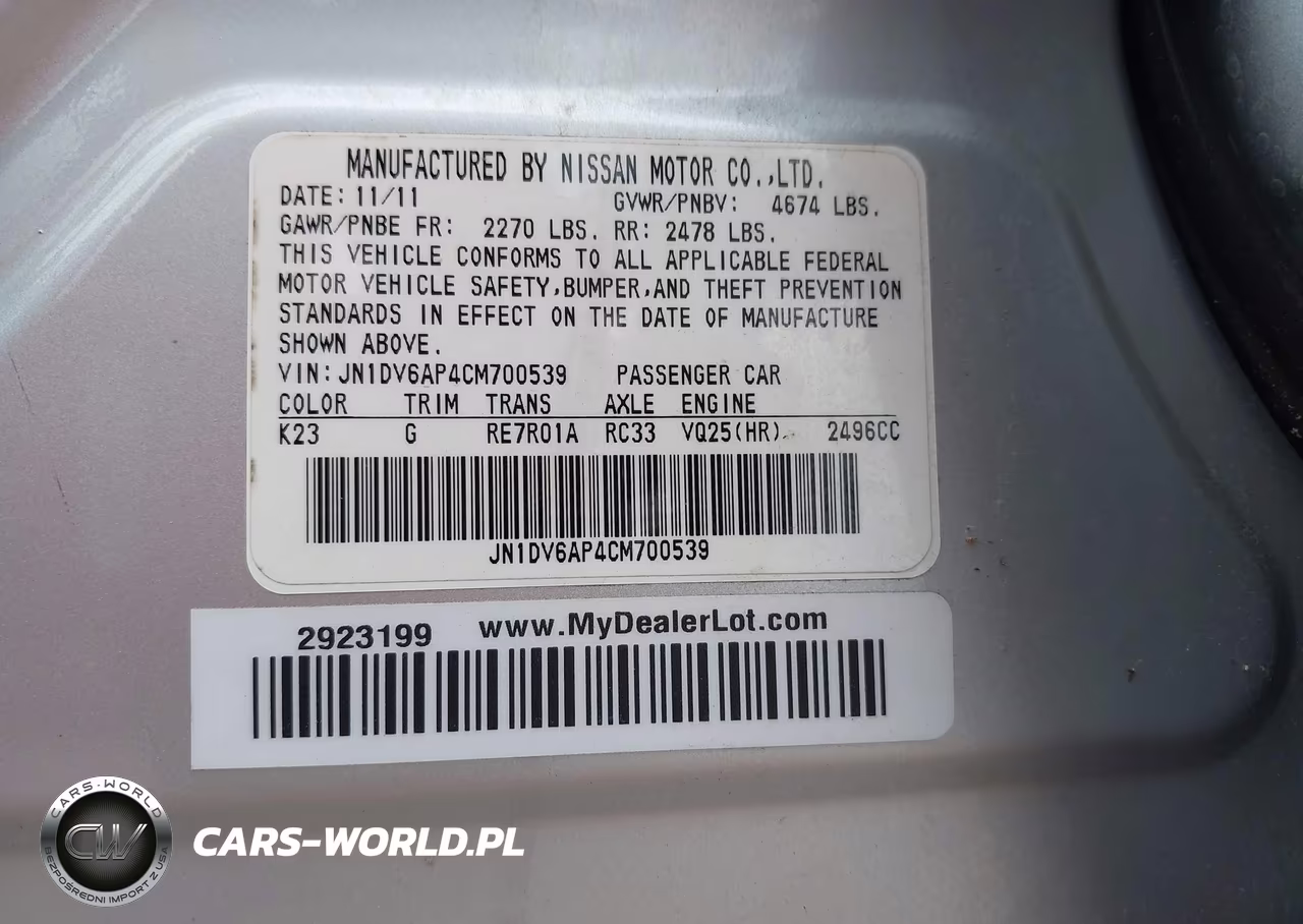 2012 Infiniti G25 Journey VIN:JN1DV6AP4CM700539 - 9