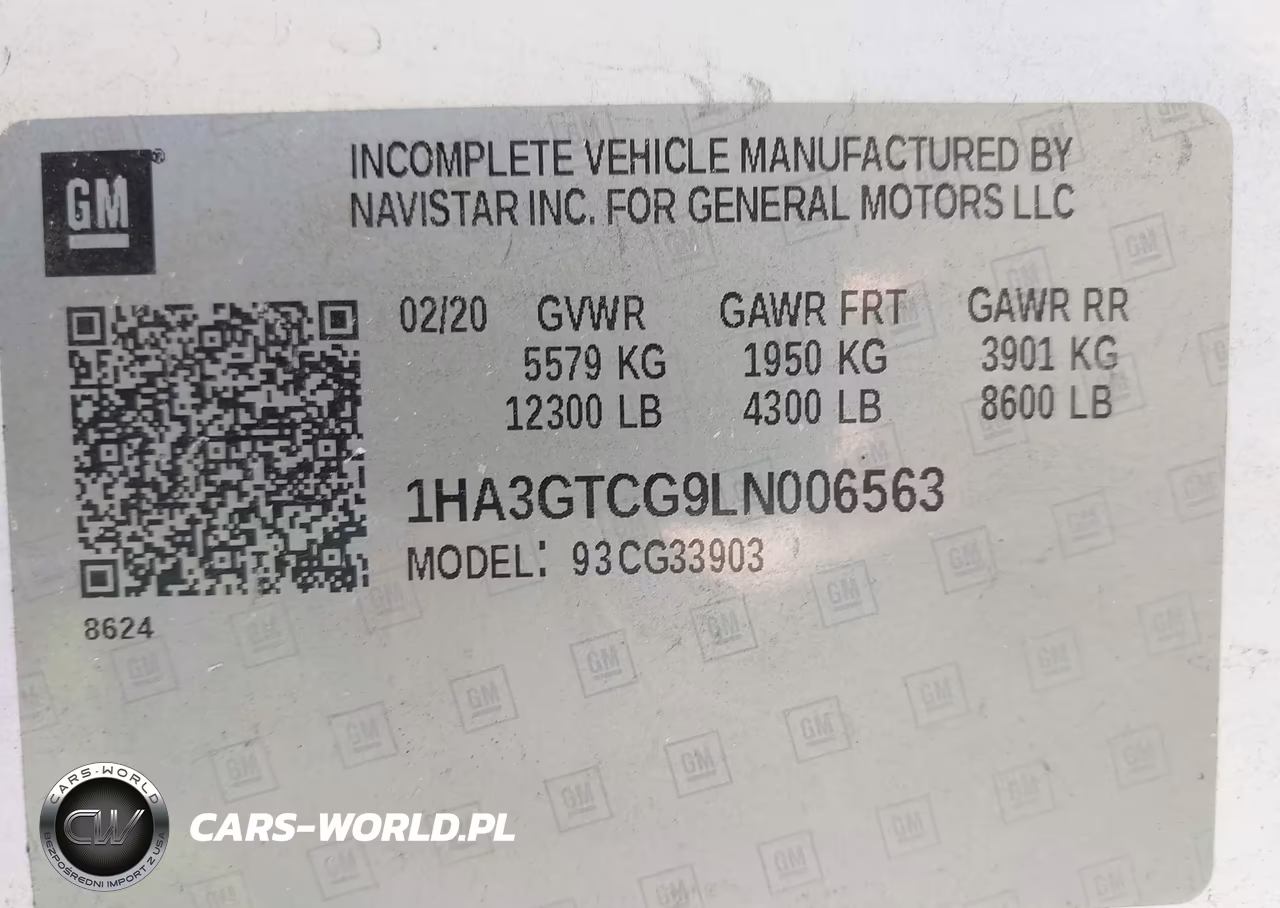2020 Chevrolet Express Cutaway Work Van VIN:1HA3GTCG9LN006563 - 9