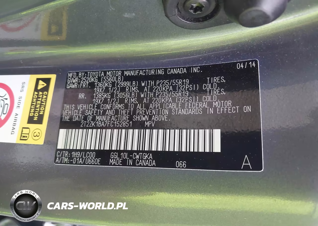 2015 Lexus Rx 350 VIN:2T2ZK1BA7FC152851 - 9