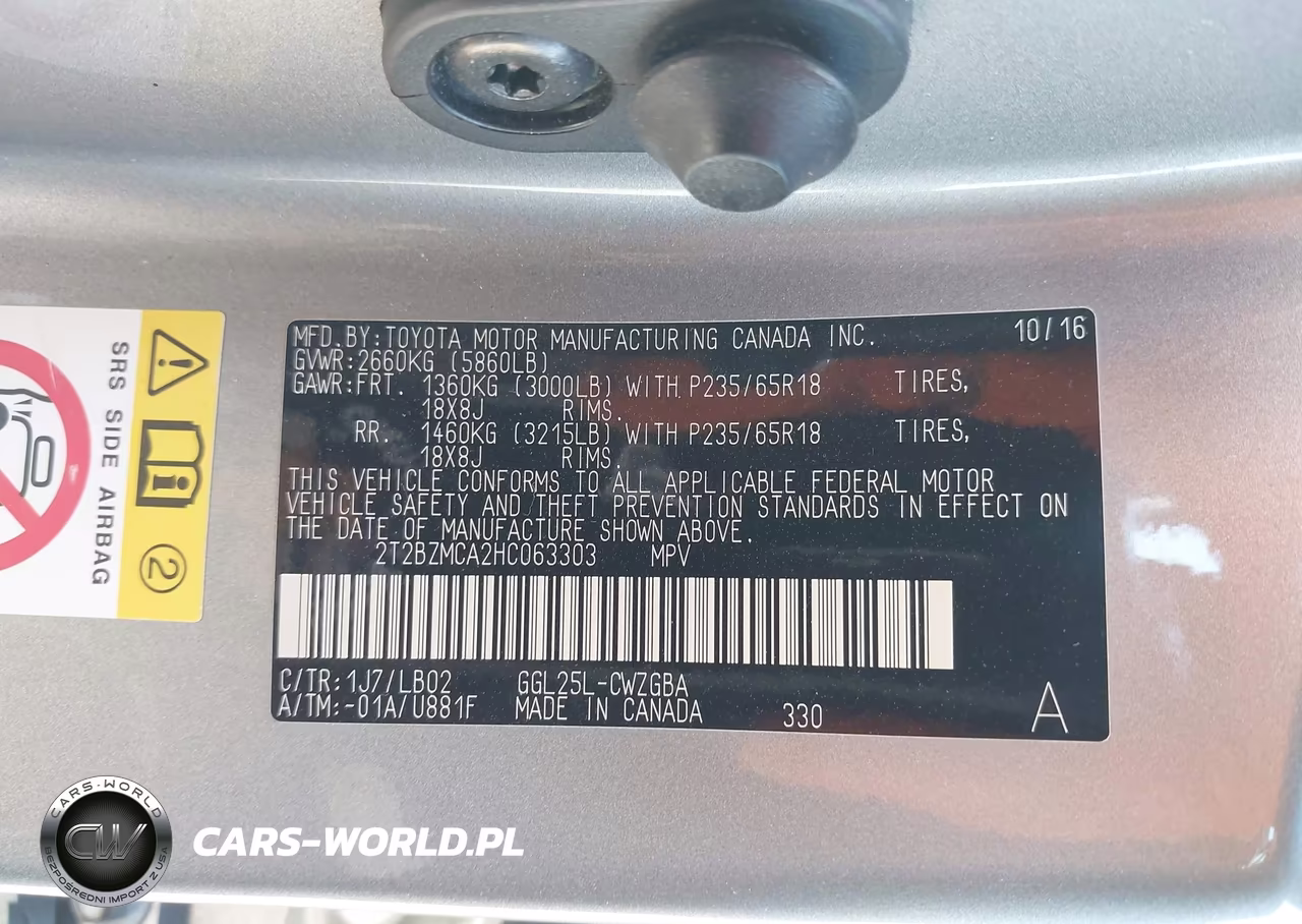 2017 Lexus Rx 350 VIN:2T2BZMCA2HC063303 - 9