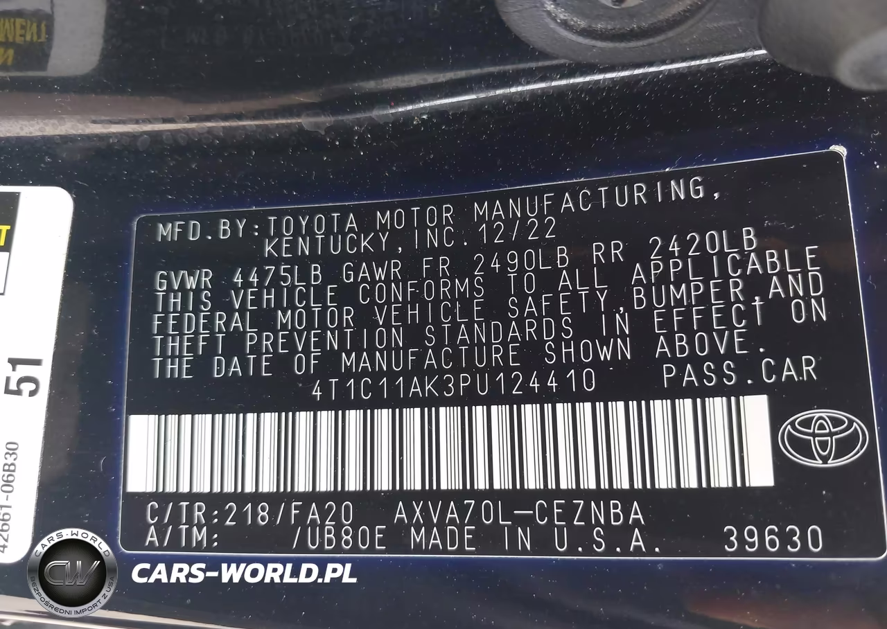 2023 Toyota Camry Le VIN:4T1C11AK3PU124410 - 9