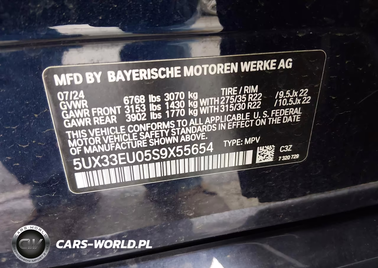 2025 BMW X5 M60I VIN:5UX33EU05S9X55654 - 9